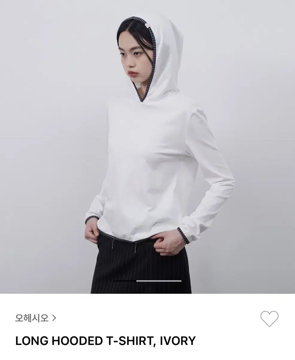 오헤시오 롱후드티셔츠